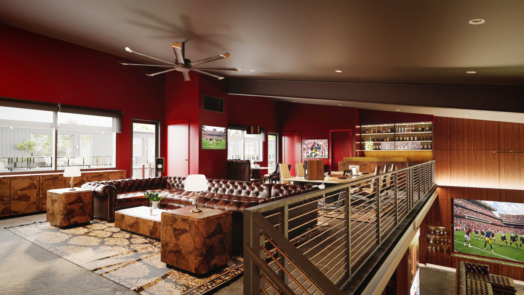 Double suite interior inspiration with expanded entertaining space.