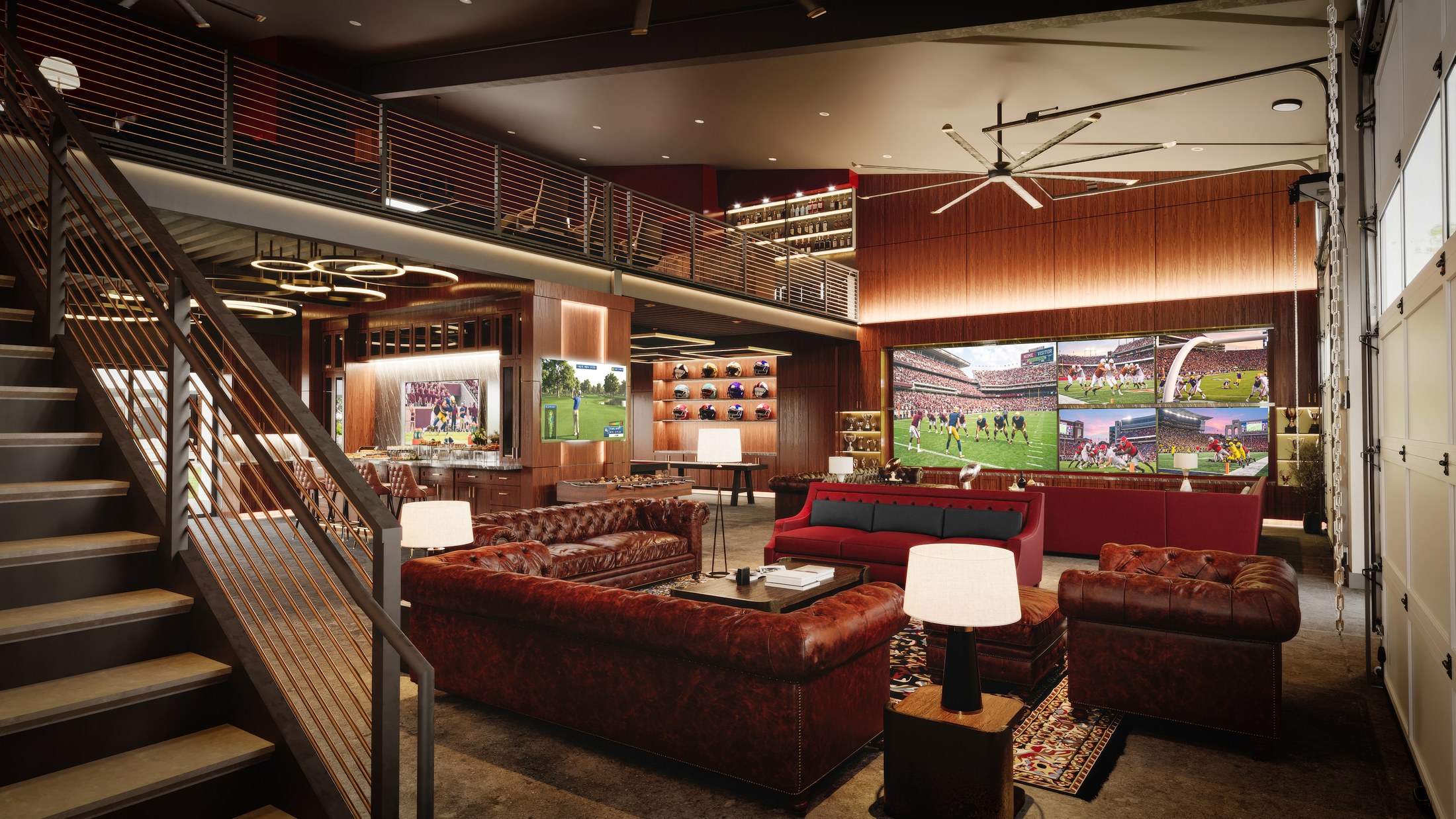 Double suite design inspiration for a larger private hospitality retreat.